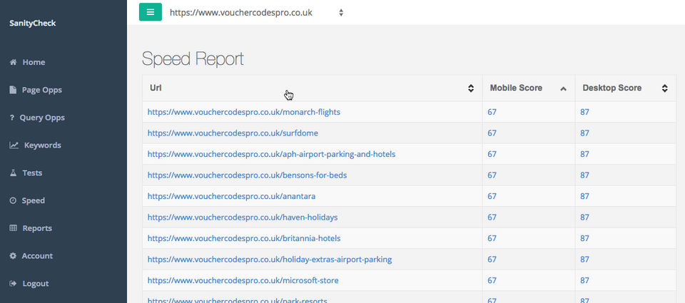 SanityCheck Screenshot 1