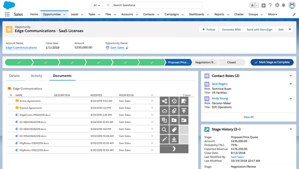 DocuSign CLM Screenshot 1