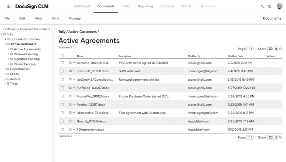DocuSign CLM Screenshot 3