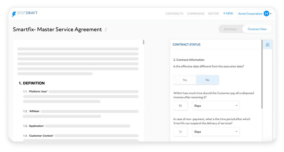 SpotDraft Screenshot 1
