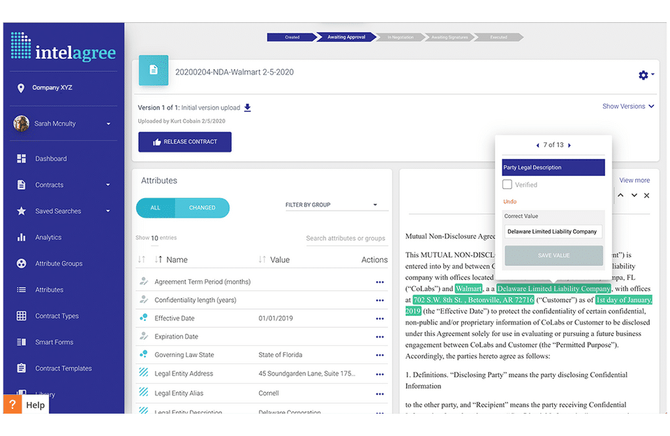 IntelAgree Screenshot 2