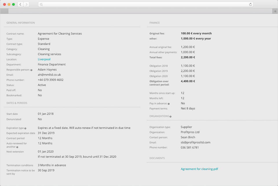 Contractpedia Screenshot 1