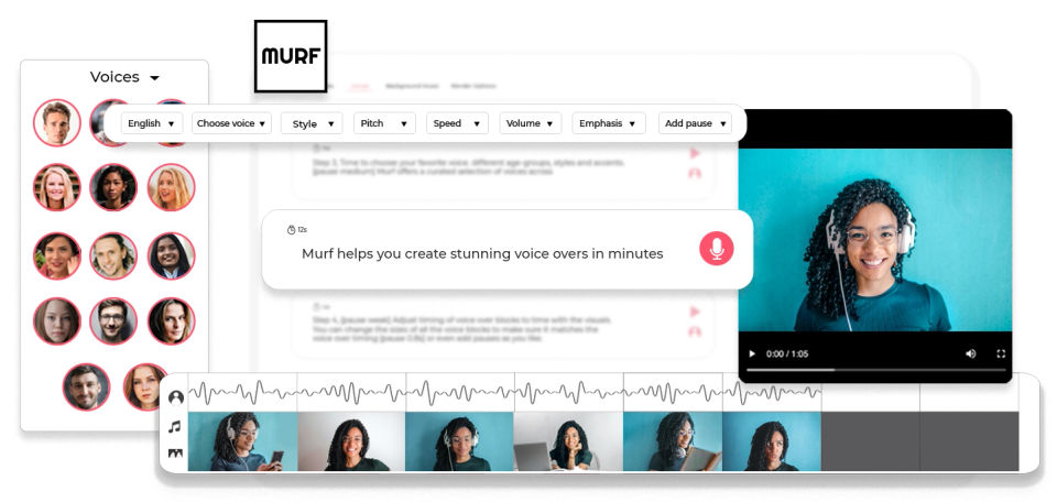 Murf Voiceover Studio Screenshot 1