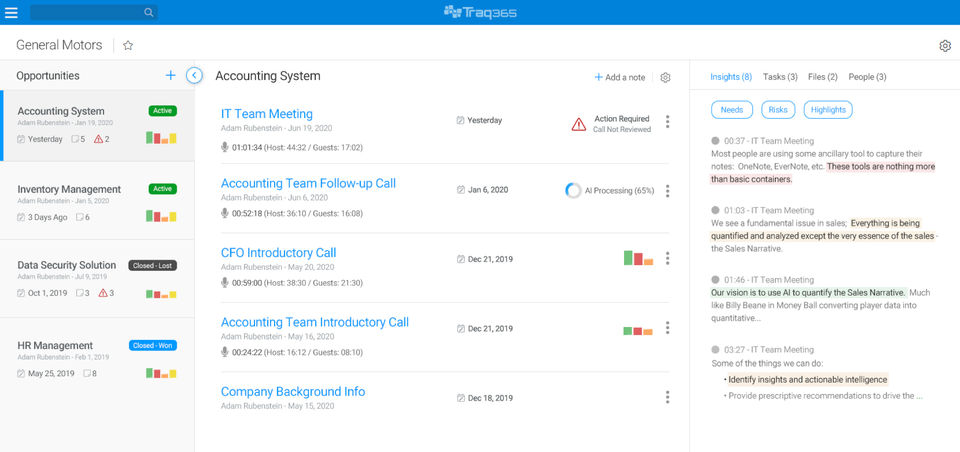 Traq.ai Screenshot 2
