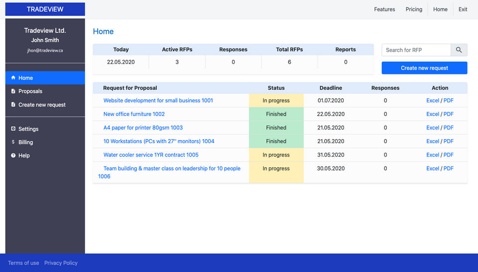 Tradeview Screenshot 1