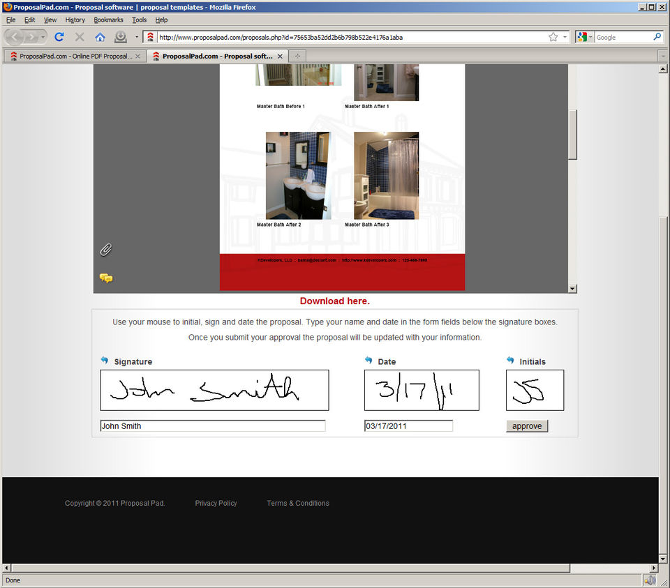 ProposalPad Screenshot 2