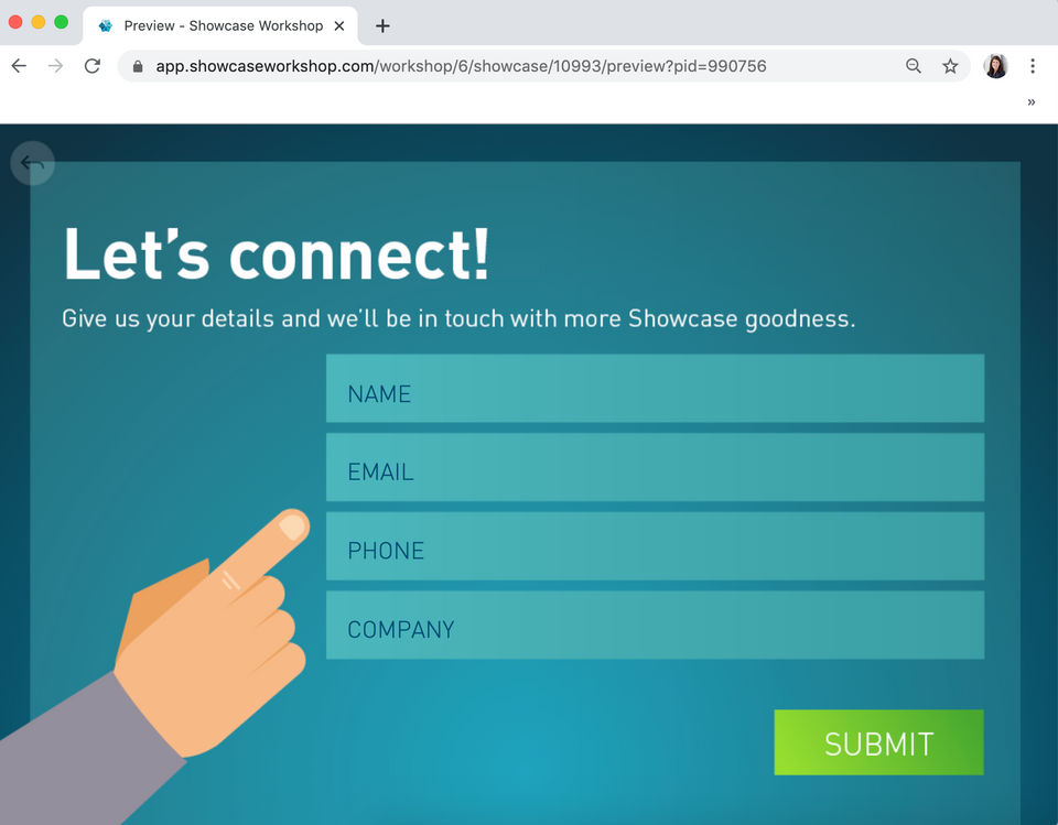 Showcase Workshop Screenshot 2