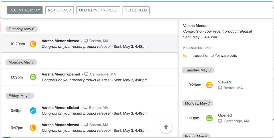 Yesware Screenshot 3