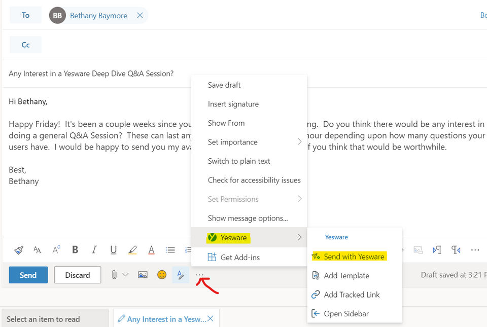 Yesware Screenshot 4