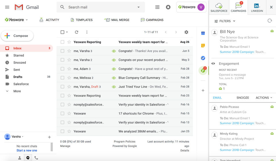 Yesware Screenshot 6