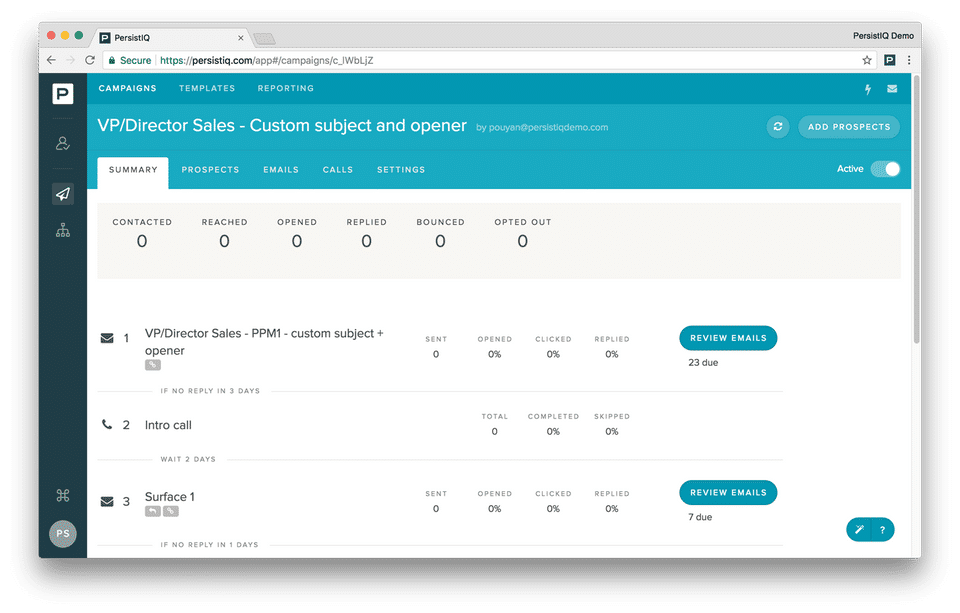 PersistIQ Screenshot 1