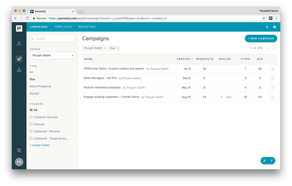 PersistIQ Screenshot 2