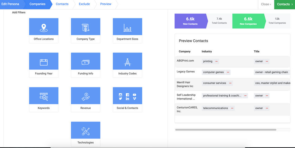 Personas Screenshot 2