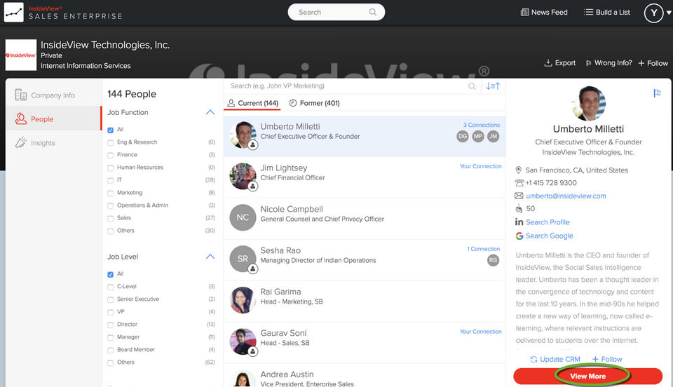 InsideView Screenshot 1