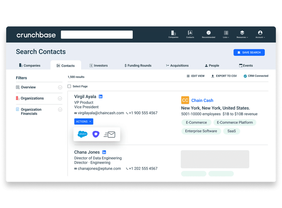 Crunchbase Screenshot 1