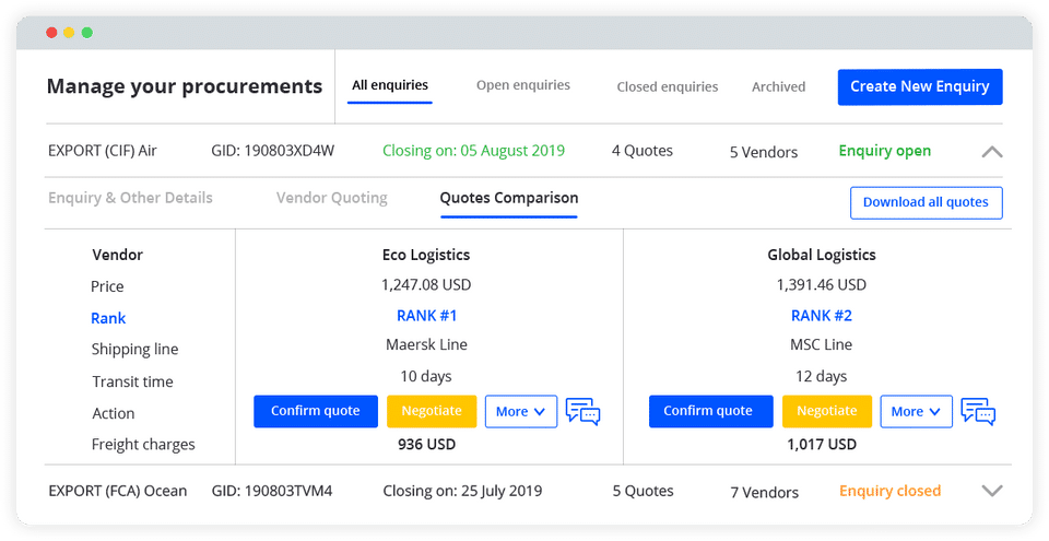 GoComet Screenshot 1