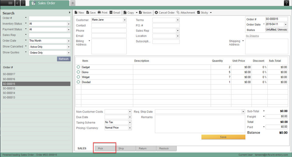 inFlow Inventory Screenshot 1