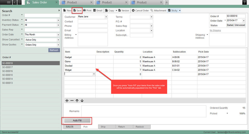 inFlow Inventory Screenshot 2