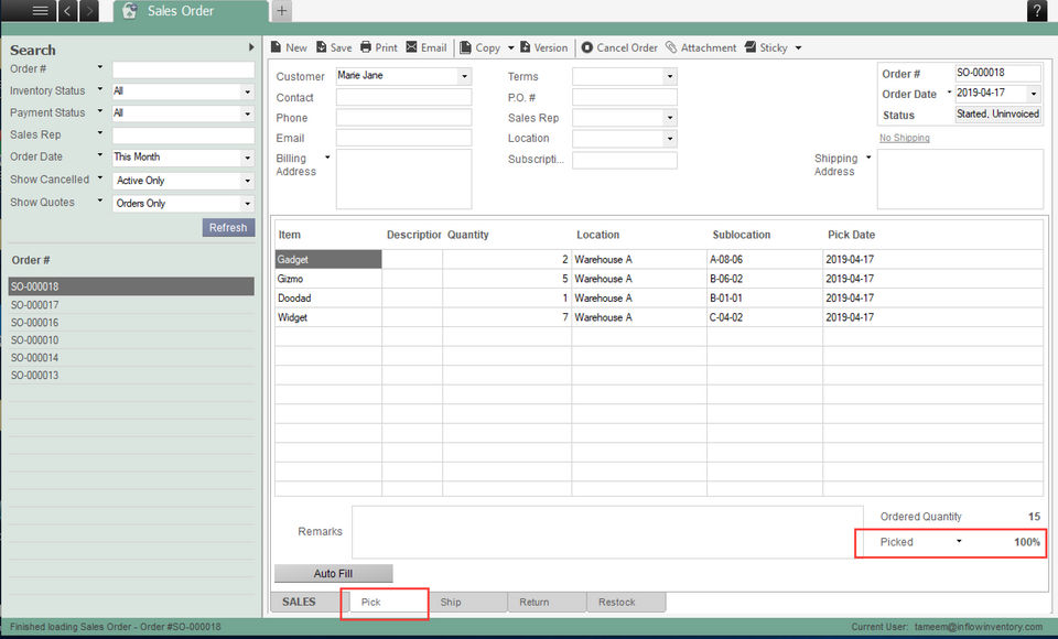 inFlow Inventory Screenshot 6