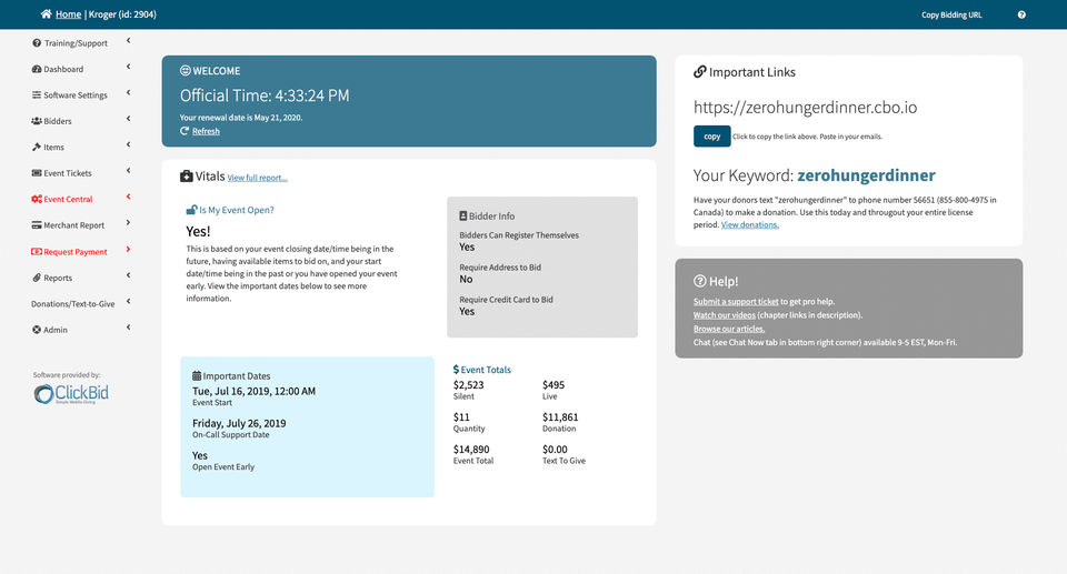 ClickBid Screenshot 1