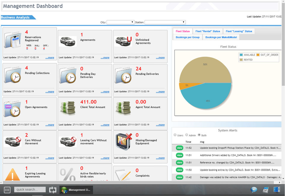 Carhire Manager Web Screenshot 1