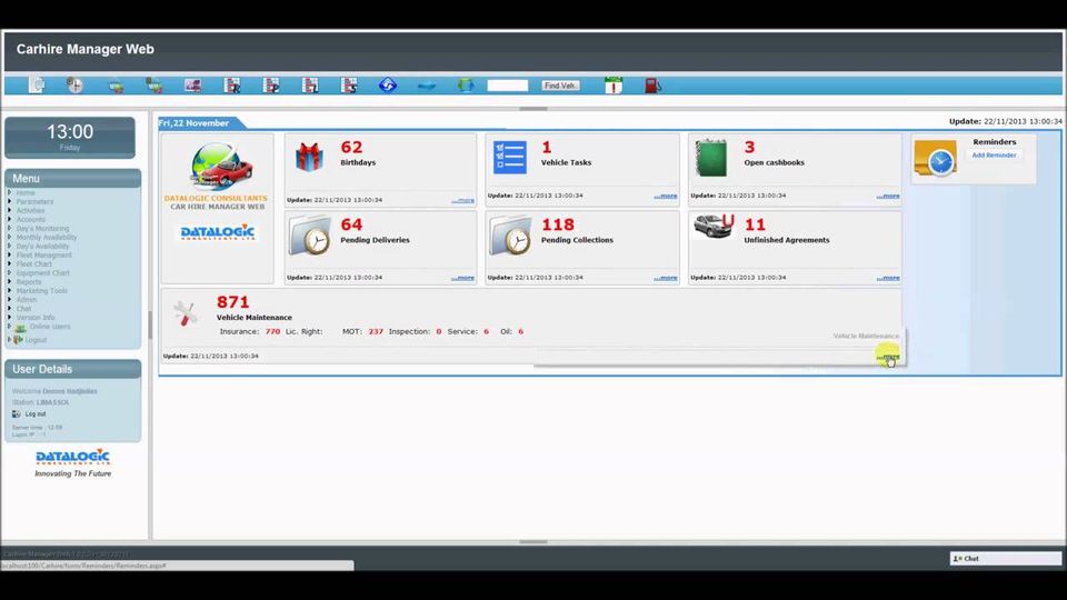 Carhire Manager Web Screenshot 4