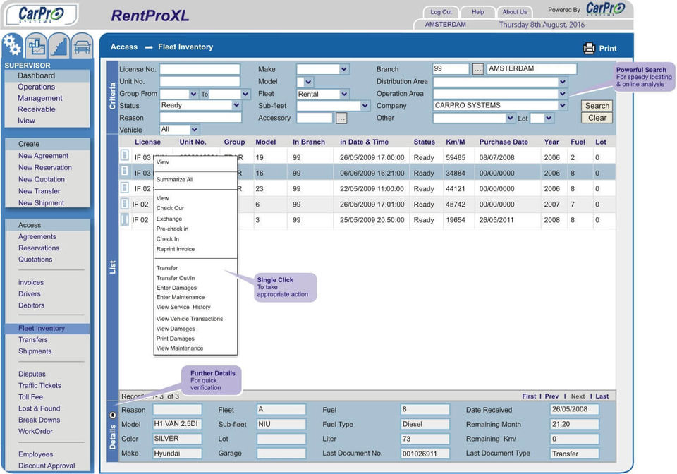CarPro Systems Screenshot 1