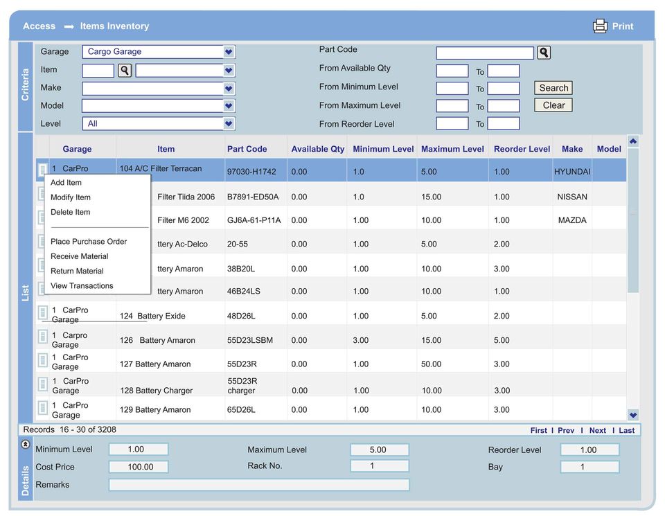 CarPro Systems Screenshot 7