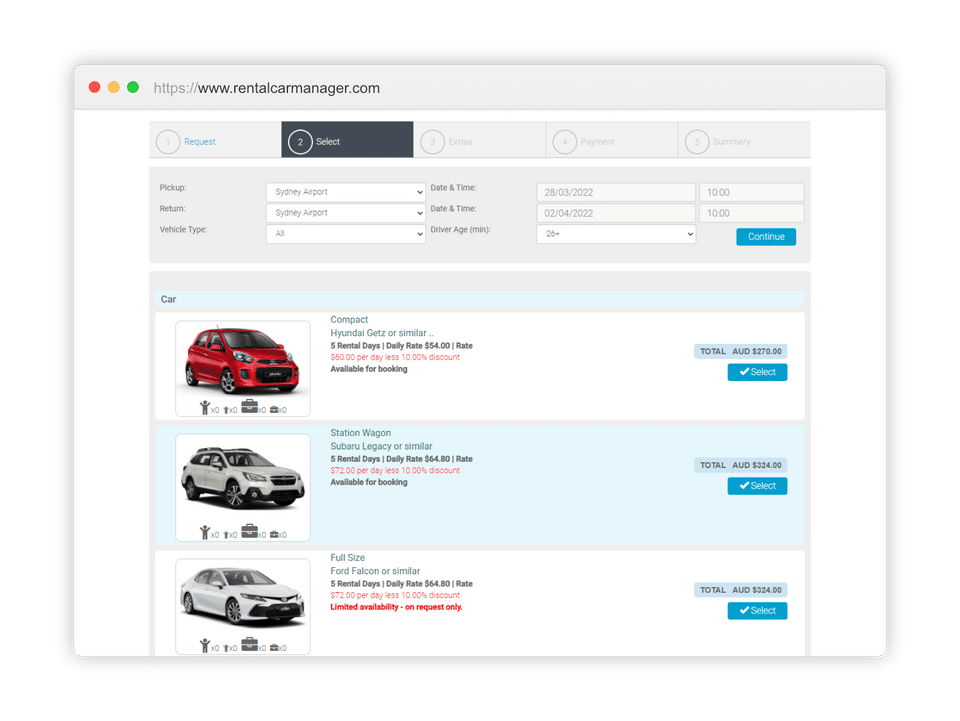 Rental Car Manager Screenshot 1