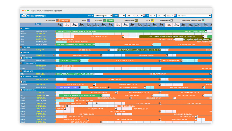 Rental Car Manager Screenshot 3