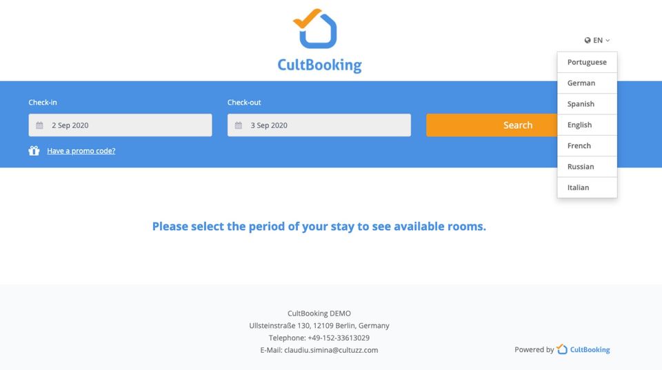 CultBooking Screenshot 3