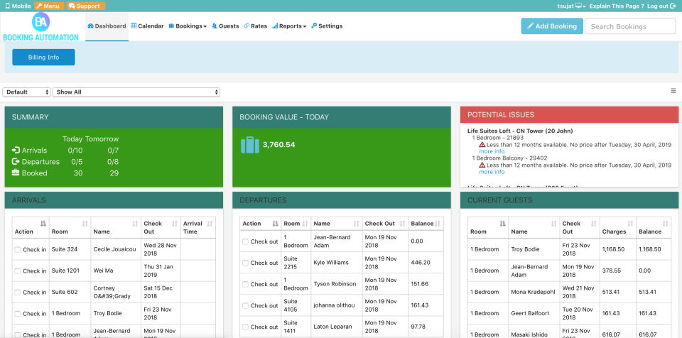 Booking Automation Screenshot 1