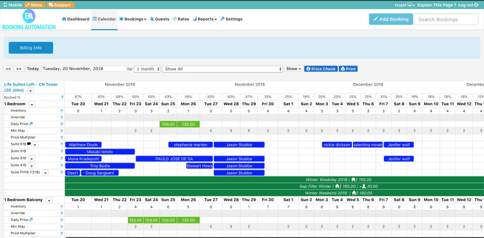 Booking Automation Screenshot 2
