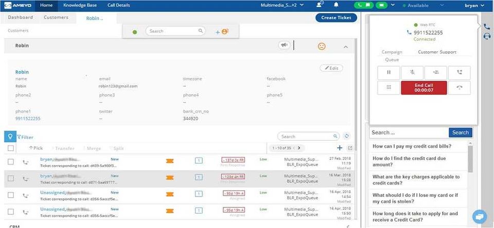 Ameyo Fusion CX Screenshot 4