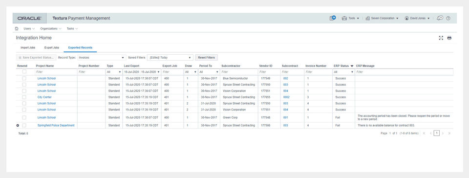 Oracle Textura Payment Management Screenshot 3