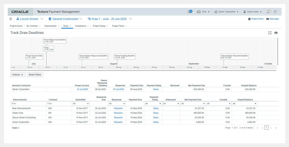 Oracle Textura Payment Management Screenshot 6