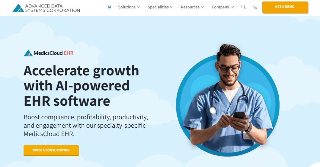 MedicsCloud EHR Screenshot 1