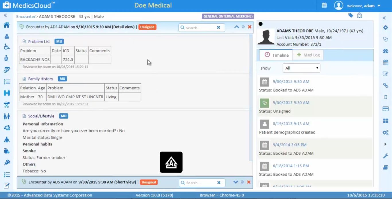 MedicsCloud EHR Screenshot 5