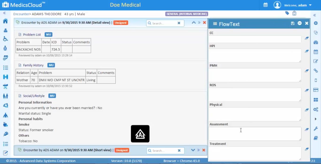 MedicsCloud EHR Screenshot 6