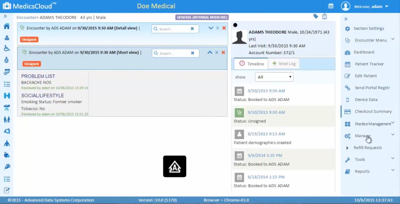 MedicsCloud EHR Screenshot 7