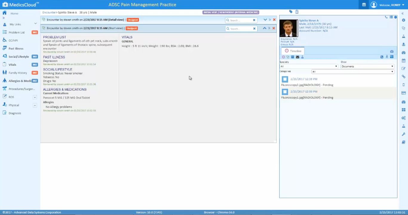 MedicsCloud EHR Screenshot 8