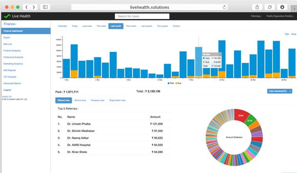 CrelioHealth LIMS Screenshot 3