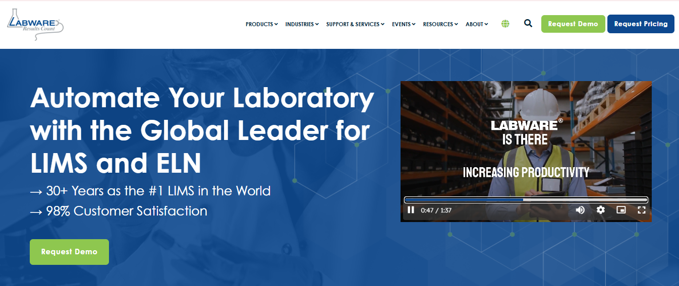LabWare Screenshot 1