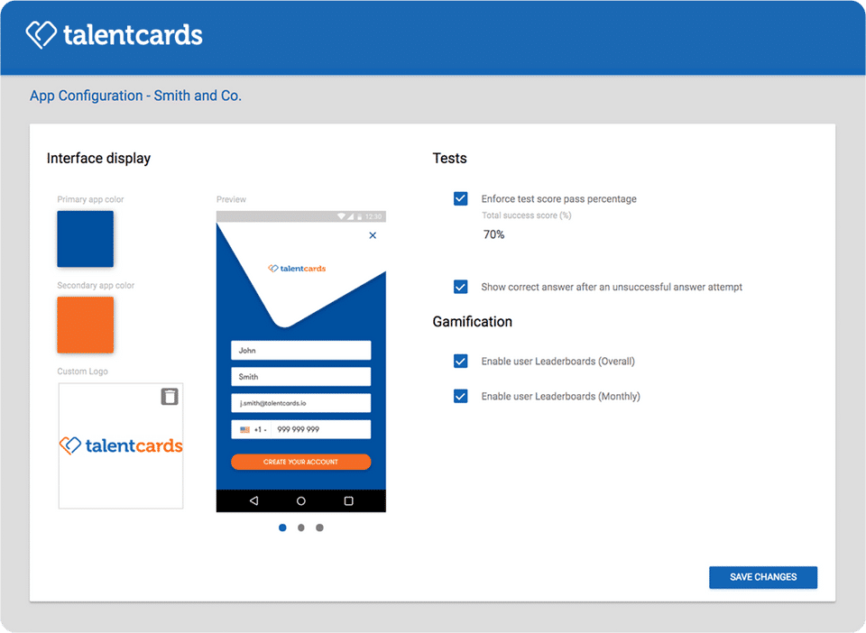 TalentCards Screenshot 3