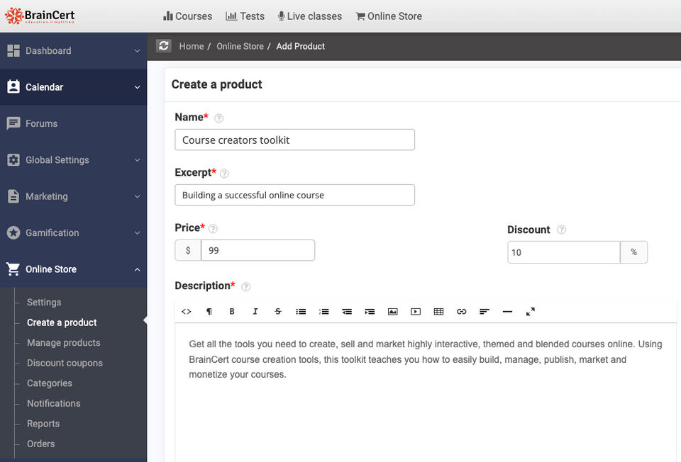 BrainCert Enterprise LMS Screenshot 7