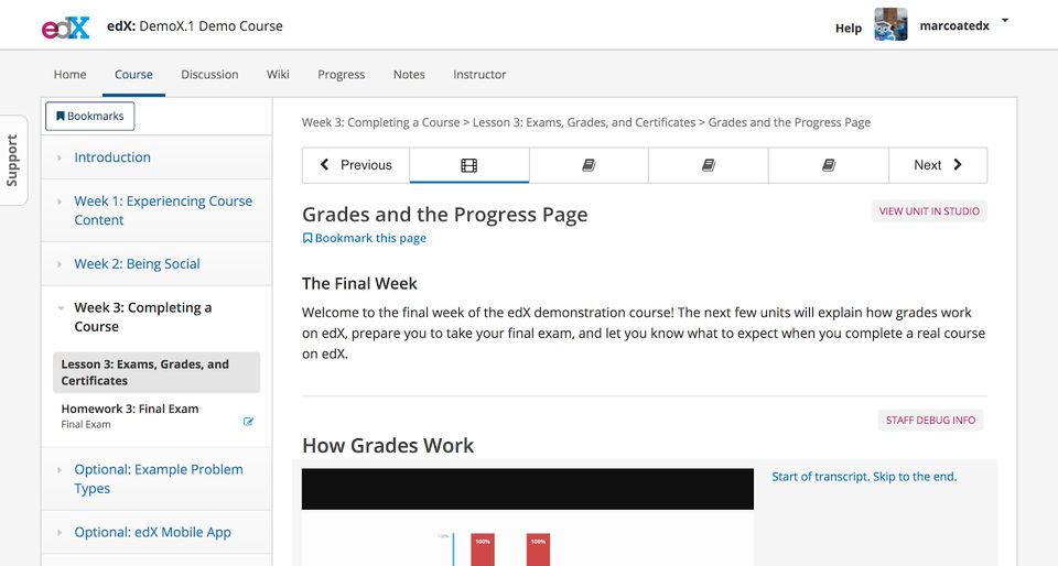 Open edX Screenshot 3