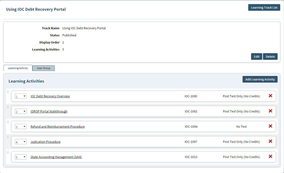 Oasis LMS Screenshot 3
