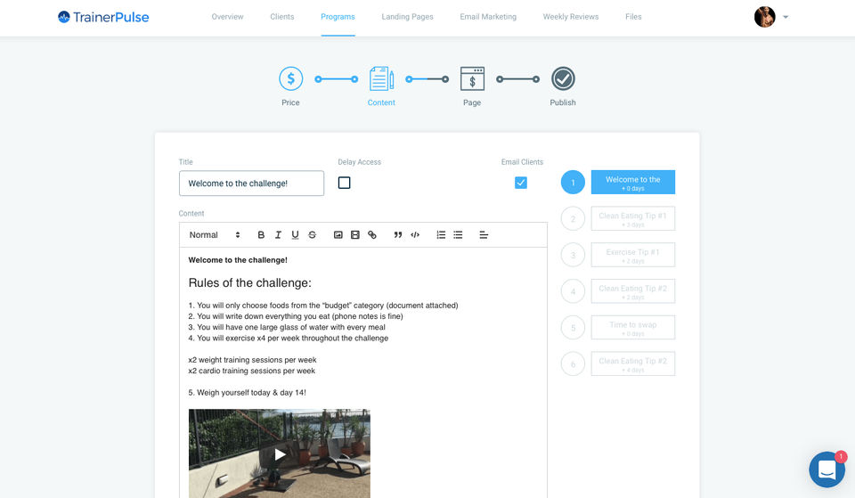 Trainer Pulse Screenshot 1