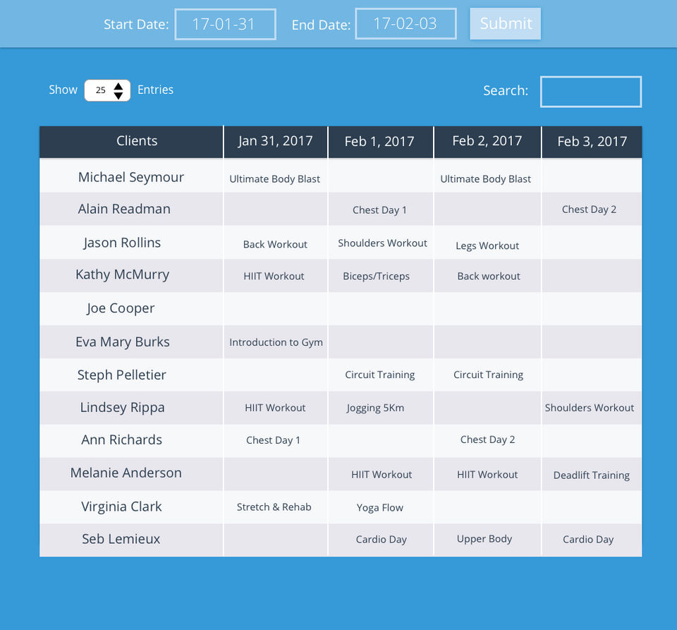 Trainer Workout Screenshot 2
