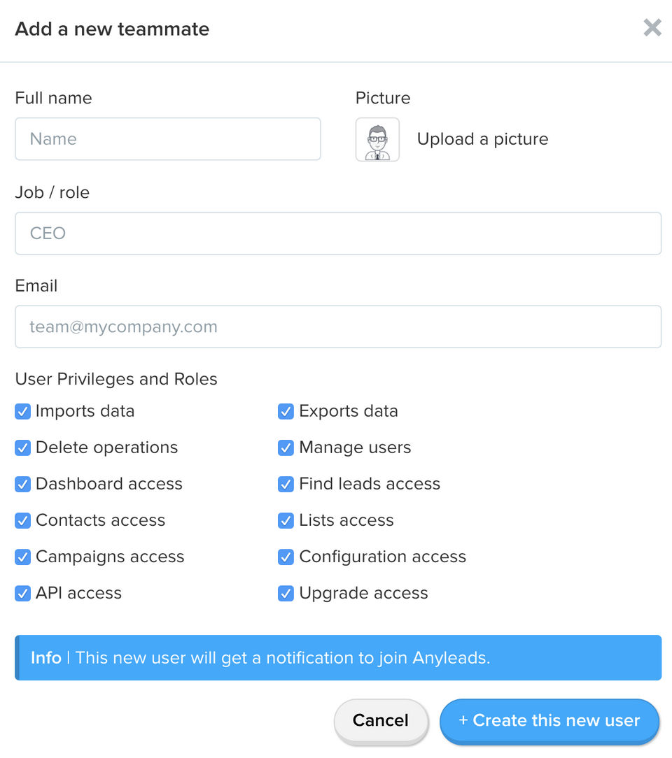 Anyleads Screenshot 1